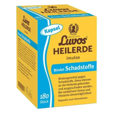 Cápsulas imutox de arcilla curativa Luvos®, 180 piezas