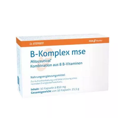 Cápsulas de complejo B MSE, 30 piezas