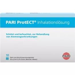 PARI ProtECT Solución para inhalación con ampollas de ectoína, 10X2,5 ml