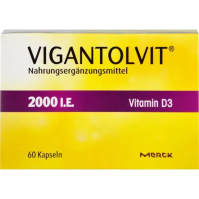 VIGANTOLVIT 2000 U.I. cápsulas blandas de vitamina D3, 60 uds