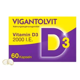 Vigantolvit 2000 UI Vitamina D3 Cápsulas blandas, 60 ST
