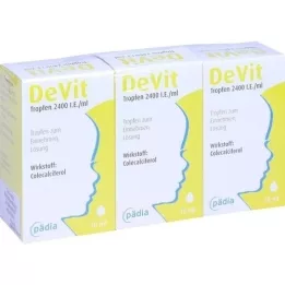 DEVIT Gotas 2400 U.I./ml Gotas orales, 3X10 ml