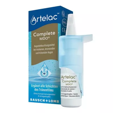 Artelac Complete MDO gotas para los ojos secos / llorosos, 10 ml