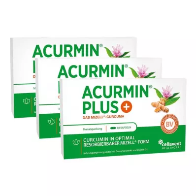 Cápsulas blandas micelares de cúrcuma Acurmin Plus, 180 unidades