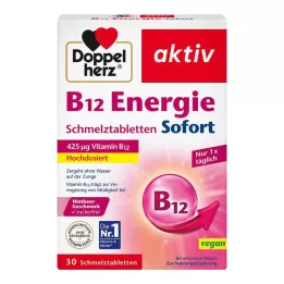 DOPPELHERZ B12 Energy comprimidos fundentes instantáneos, 30 uds