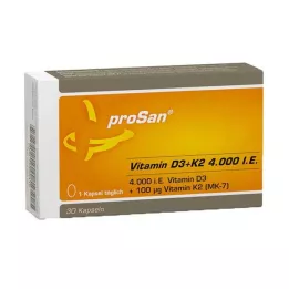 PROSAN Vitamina D3+K2 4.000 U.I. Cápsulas, 30 uds