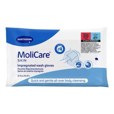 MOLICARE SKIN Guantes de lavado, 8 unidades