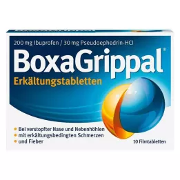 BOXAGRIPPAL Comprimidos fríos 200 mg/30 mg FTA, 10 uds