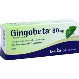 GINGOBETA 80 mg comprimidos recubiertos con película, 30 uds