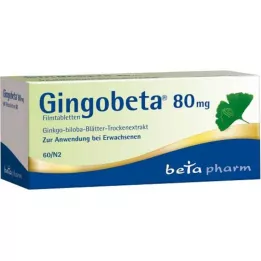 Gingobeta 80 mg comprimidos recubiertos con película, 60 piezas