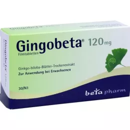 GINGOBETA 120 mg comprimidos recubiertos con película, 30 uds