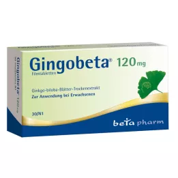 Gingobeta 120 mg comprimidos recubiertos con película, 30 piezas