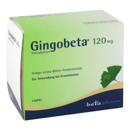 Gingobeta 120 mg comprimidos recubiertos con película, 120 st