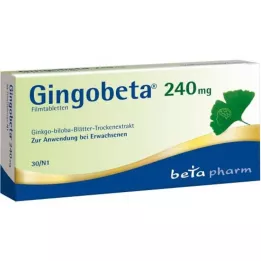 Gingobeta 240 mg comprimidos recubiertos con película, 30 piezas
