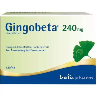 Gingobeta 240 mg comprimidos recubiertos con película, 120 st