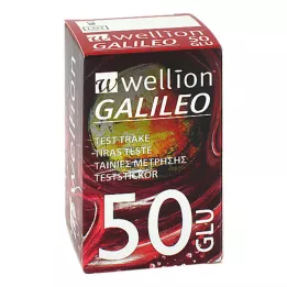 WELLION GALILEO Tiras reactivas de glucosa en sangre, 50 unidades