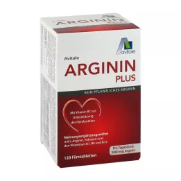 ARGININ PLUS Vitamina B1+B6+B12+ácido fólico comprimidos recubiertos con película, 120 uds