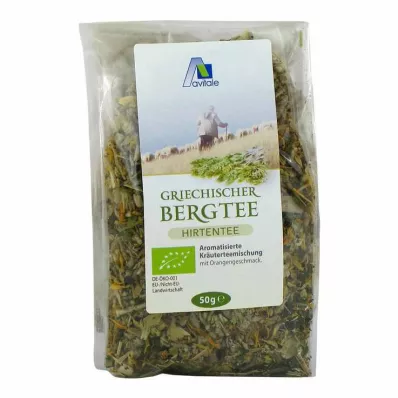 GRIECHISCHER Té de pastor ecológico de naranja Mountain Tea, 50 g