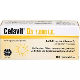 CEFAVIT D3 1.000 U.I. comprimidos recubiertos con película, 100 uds