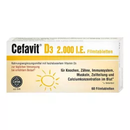 CEFAVIT D3 2.000 U.I. comprimidos recubiertos con película, 60 uds
