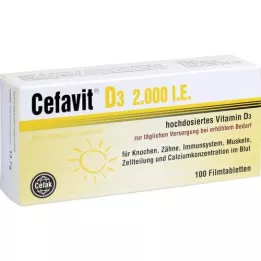 CEFAVIT D3 2.000 U.I. comprimidos recubiertos con película, 100 uds