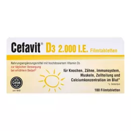 CEFAVIT D3 2.000 U.I. comprimidos recubiertos con película, 100 uds