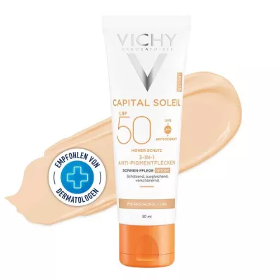 Vichy Idéal Soleil Crema Antimanchas Antipigmentación LSF 50 +, 50 ml