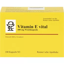 VITAMIN E VITAL 400 mg Rennersche Apotheke Soft C., 100 uds