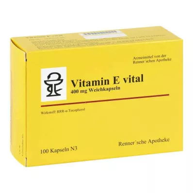 Vitamina E vital 400 mg Rennersche Apotheke Softk.(100 piezas)