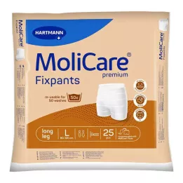 MOLICARE Premium Fixpants pata larga talla L, 25 uds