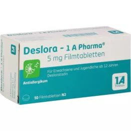 DESLORA-1A Pharma 5 mg comprimidos recubiertos con película, 50 uds