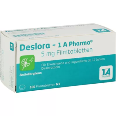 DESLORA-1A Pharma 5 mg Comprimidos recubiertos con película, 100 Cápsulas