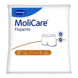 MOLICARE Fixpants pata corta talla L, 3 uds