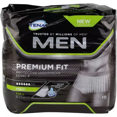 TENA MEN Level 4 Premium Fit Prot.Underwear L, 10 uds