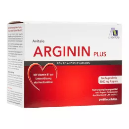 ARGININ PLUS Vitamina B1+B6+B12+ácido fólico comprimidos recubiertos con película, 240 uds