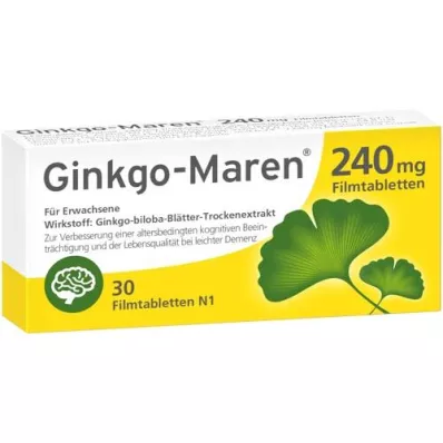 GINKGO-MAREN 240 mg comprimidos recubiertos con película, 30 unidades