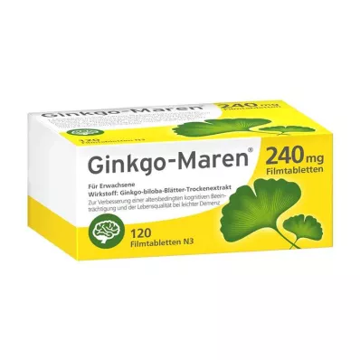 Ginkgo-Maren 240 mg tabletas recubiertas de película, 120 st