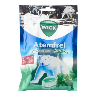 WICK Caramelos de eucalipto sin azúcar Breathless Bolsa, 72 g