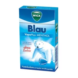 WICK BLAU Caramelos mentolados sin azúcar Clickbox, 46 g