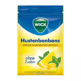 WICK limón &amp; mentol natural bonb.sin azúcar sobre, 72 g