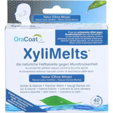 ORACOAT Pastillas adhesivas XyliMelts sin menta, 40 uds