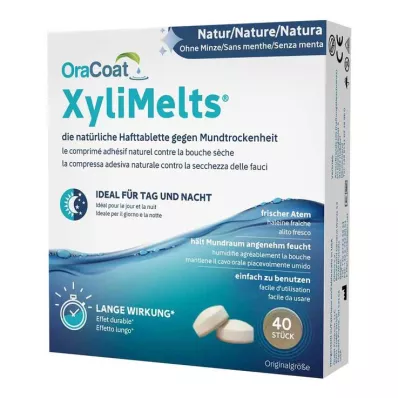 OraCoat XyliMelts® tabletas adhesivas naturales, 40 st