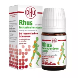 RHUS TOXICODENDRON D 6 Tabl.para dolores reumáticos, 80 uds