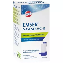 EMSER Ducha nasal con 4 sobres de sal de enjuague nasal, 1 ud