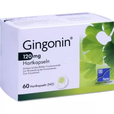 GINGONIN 120 mg cápsulas duras, 60 uds