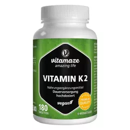 VITAMIN K2 200 μg comprimidos veganos de alta dosis, 180 uds