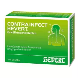 CONTRAINFECT Pastillas para el resfriado Hevert, 100 unidades