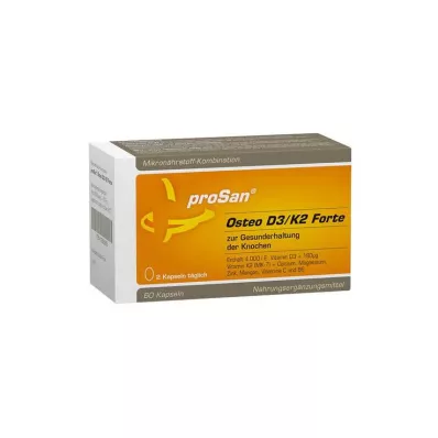 PROSAN Osteo D3/K2 Forte Cápsulas, 60 uds