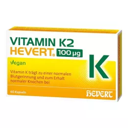 VITAMIN K2 HEVERT Cápsulas de 100 μg, 60 uds