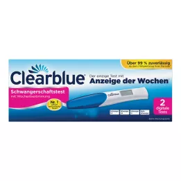 CLEARBLUE Test de embarazo con determinación de la semana, 2 uds